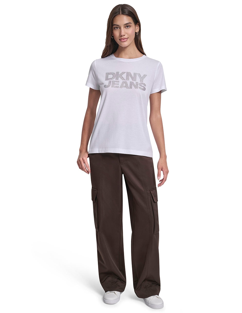 Playera manga corta cuello redondo para mujer 3
