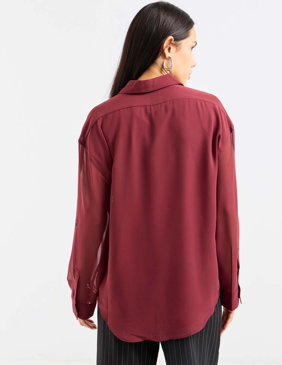 Blusa Calvin Klein manga larga para mujer