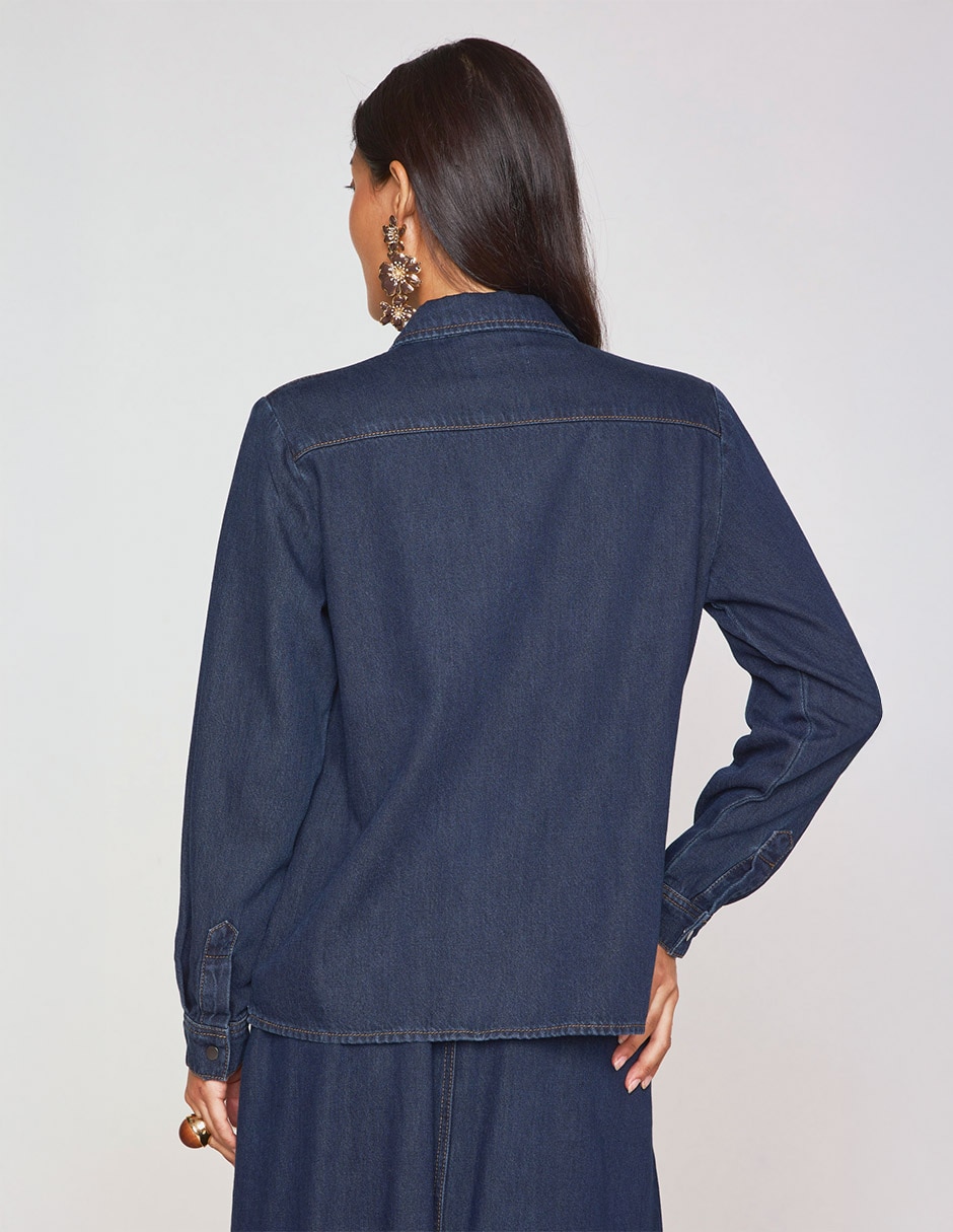 Blusa Maison 123 manga larga para mujer