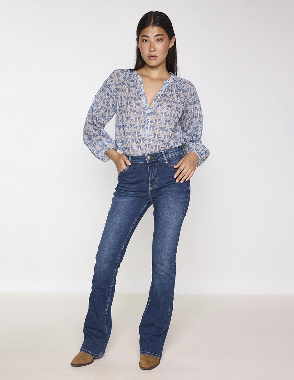 Jeans boot corte cintura para mujer 2