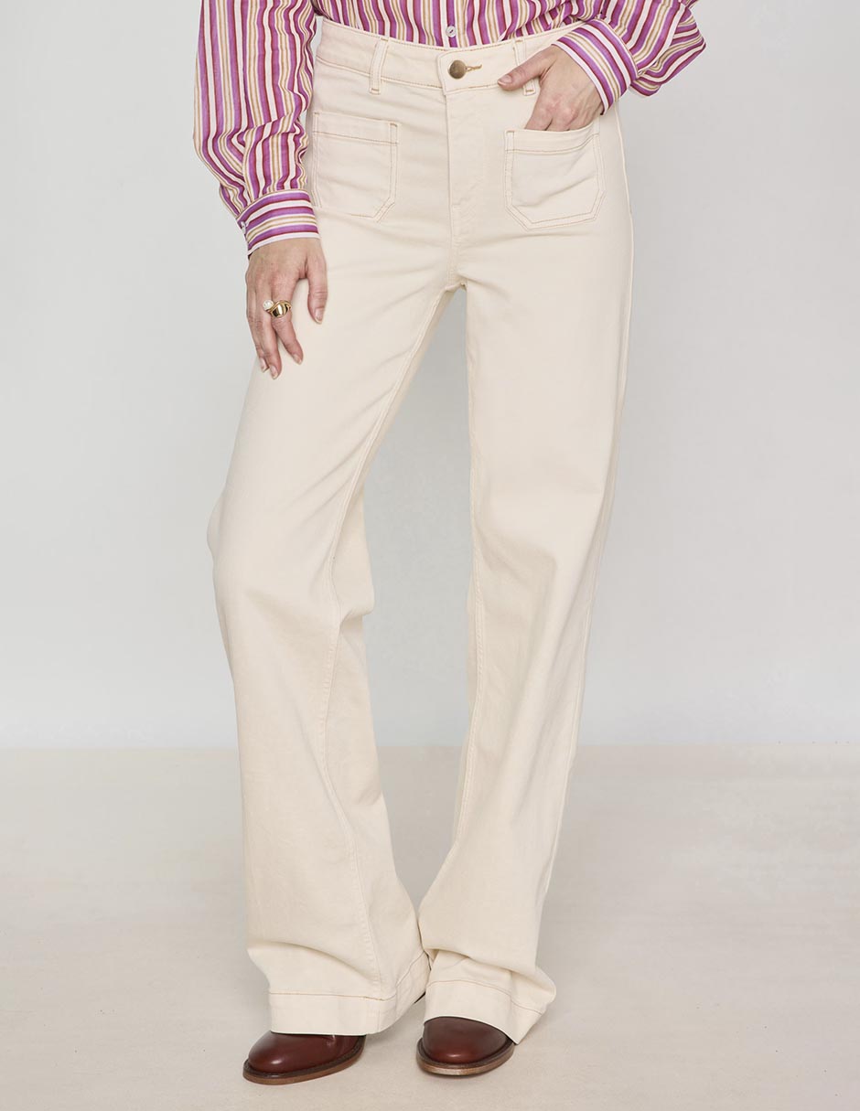 Jeans wide leg corte cintura para mujer Jeans wide leg corte cintura para mujer
