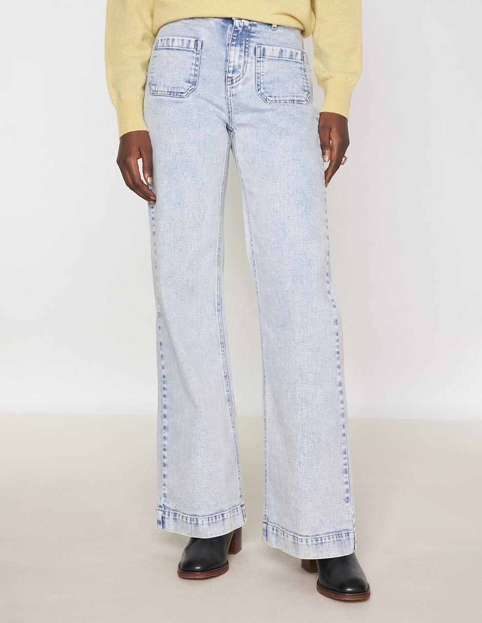 Jeans boot corte cintura para mujer Jeans boot corte cintura para mujer