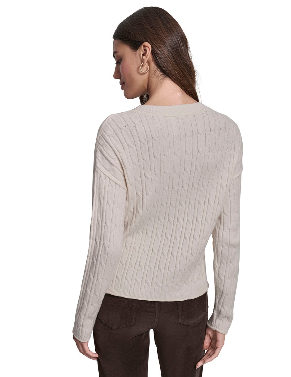 Suéter cuello redondo para mujer 6