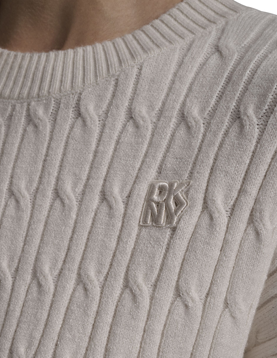 Suéter cuello redondo para mujer 8