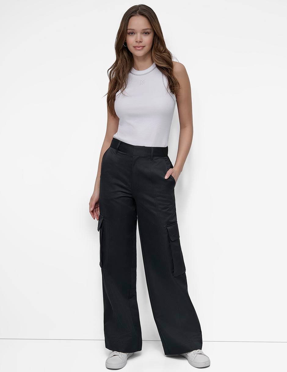 Pantalón cargo amplio para mujer 1