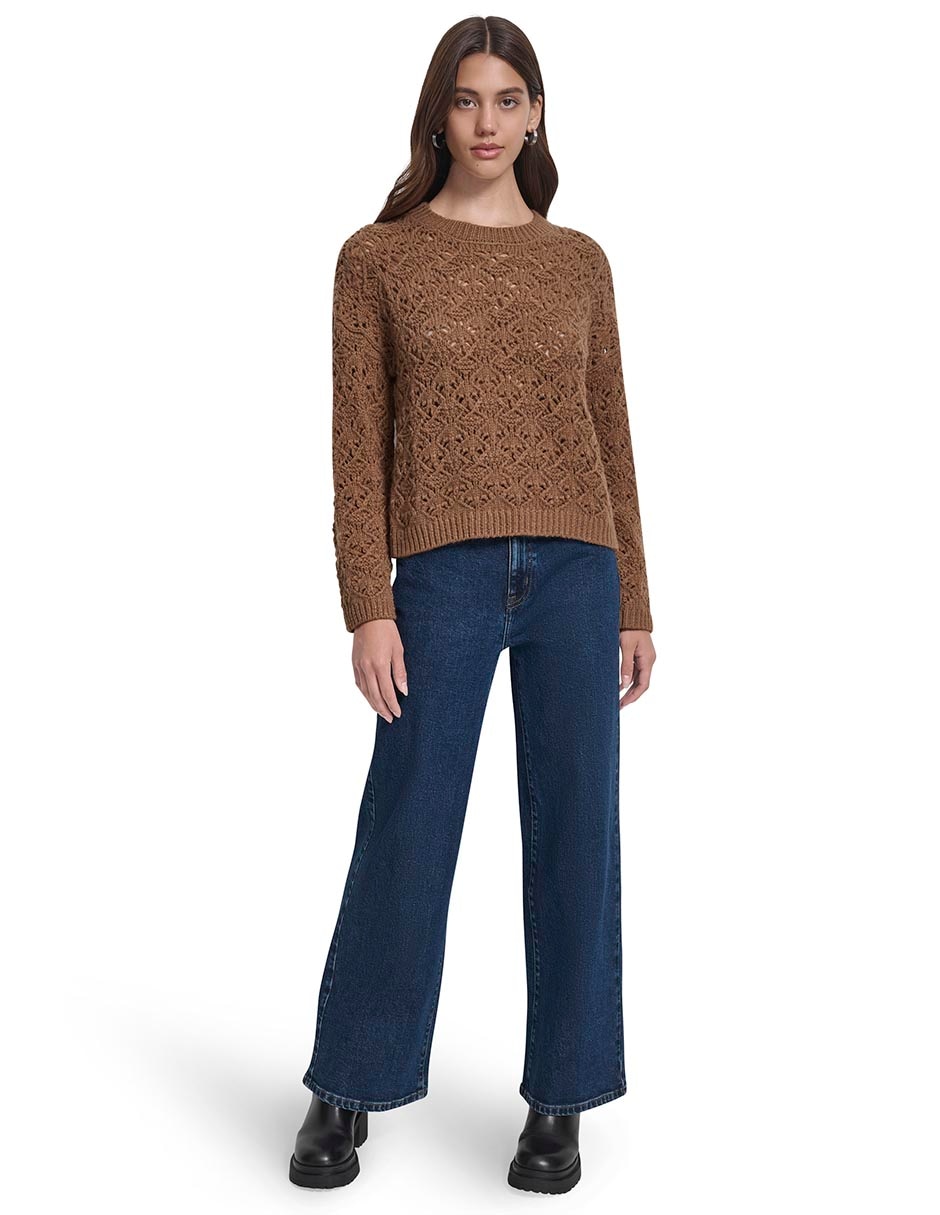 Suéter Dkny Jeans cuello redondo para mujer