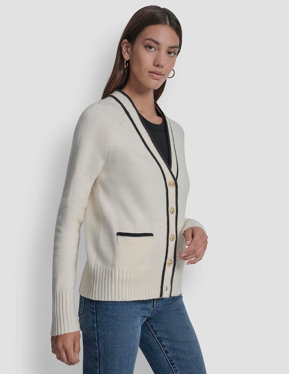 Suéter Dkny Jeans cuello v para mujer