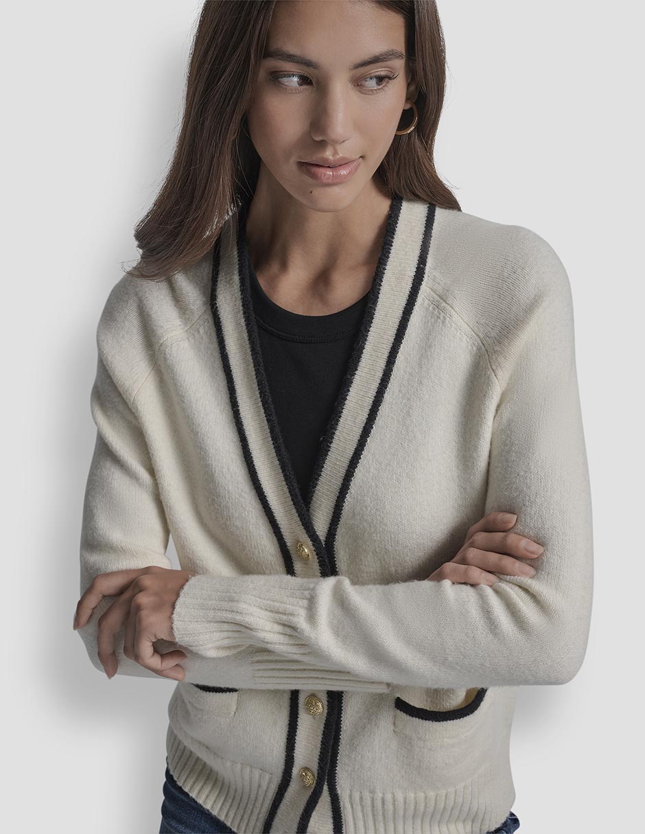 Suéter Dkny Jeans cuello v para mujer