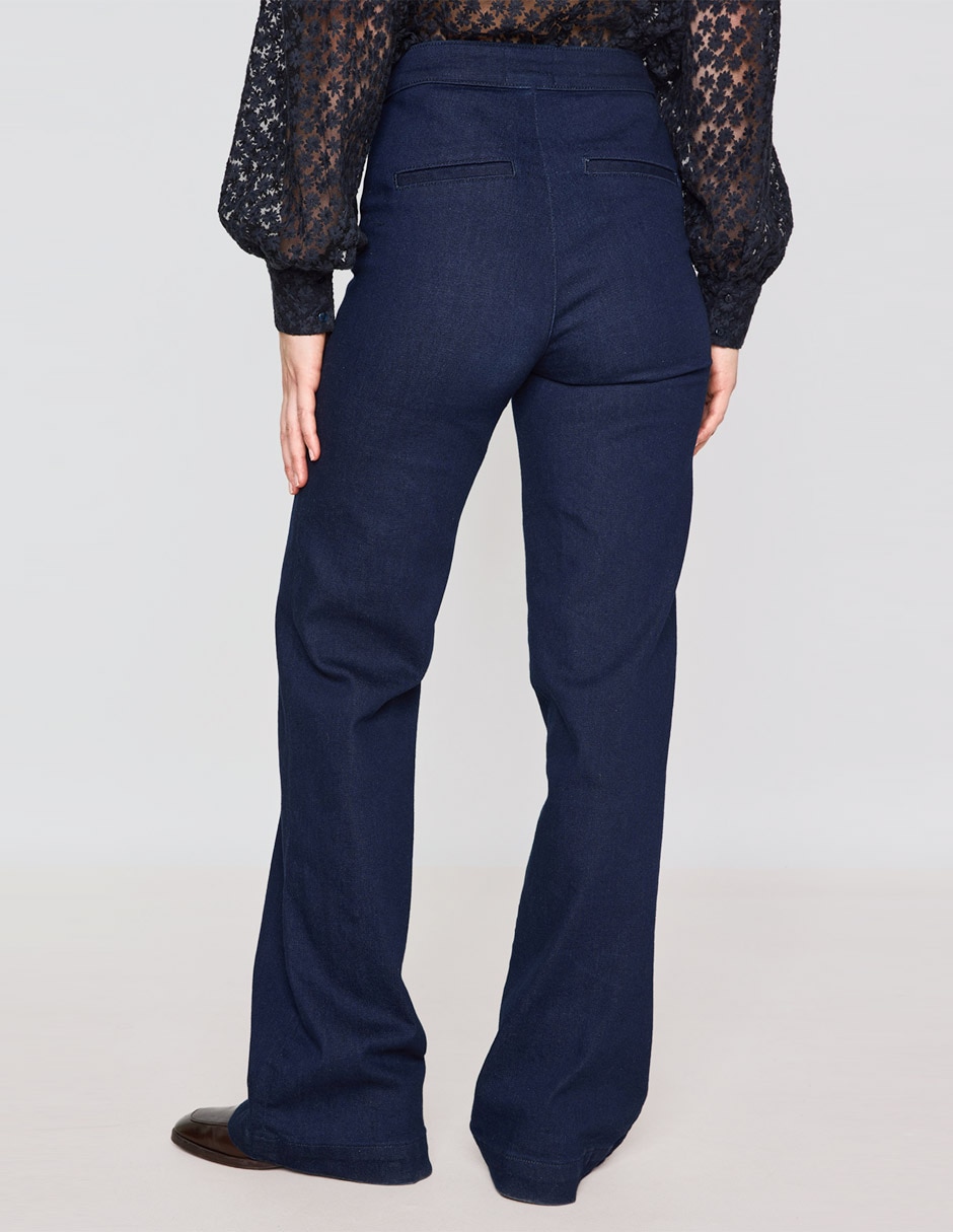 Jeans relaxed straight Maison 123 corte cintura para mujer