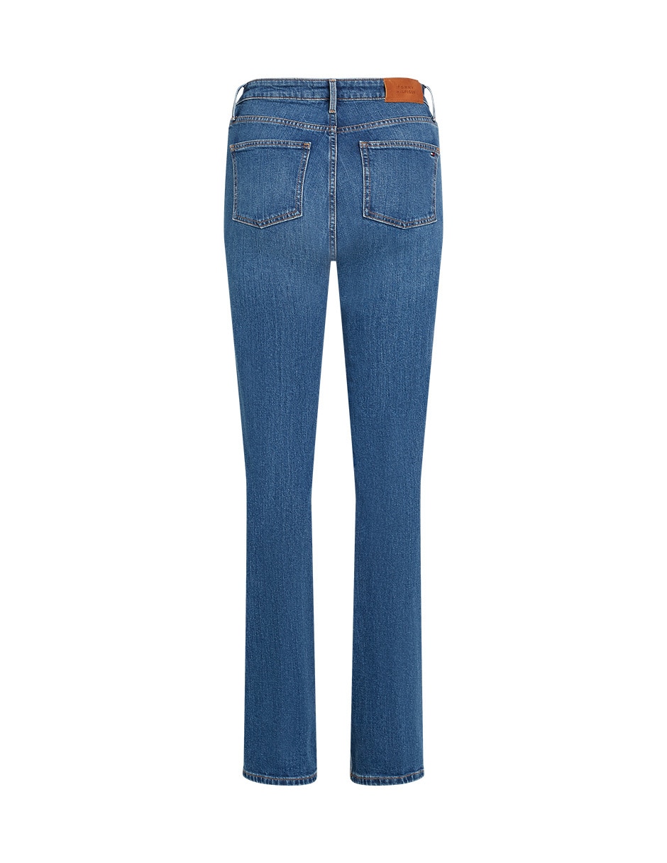 Jeans straight ww0ww48255-1a4 para mujer 2