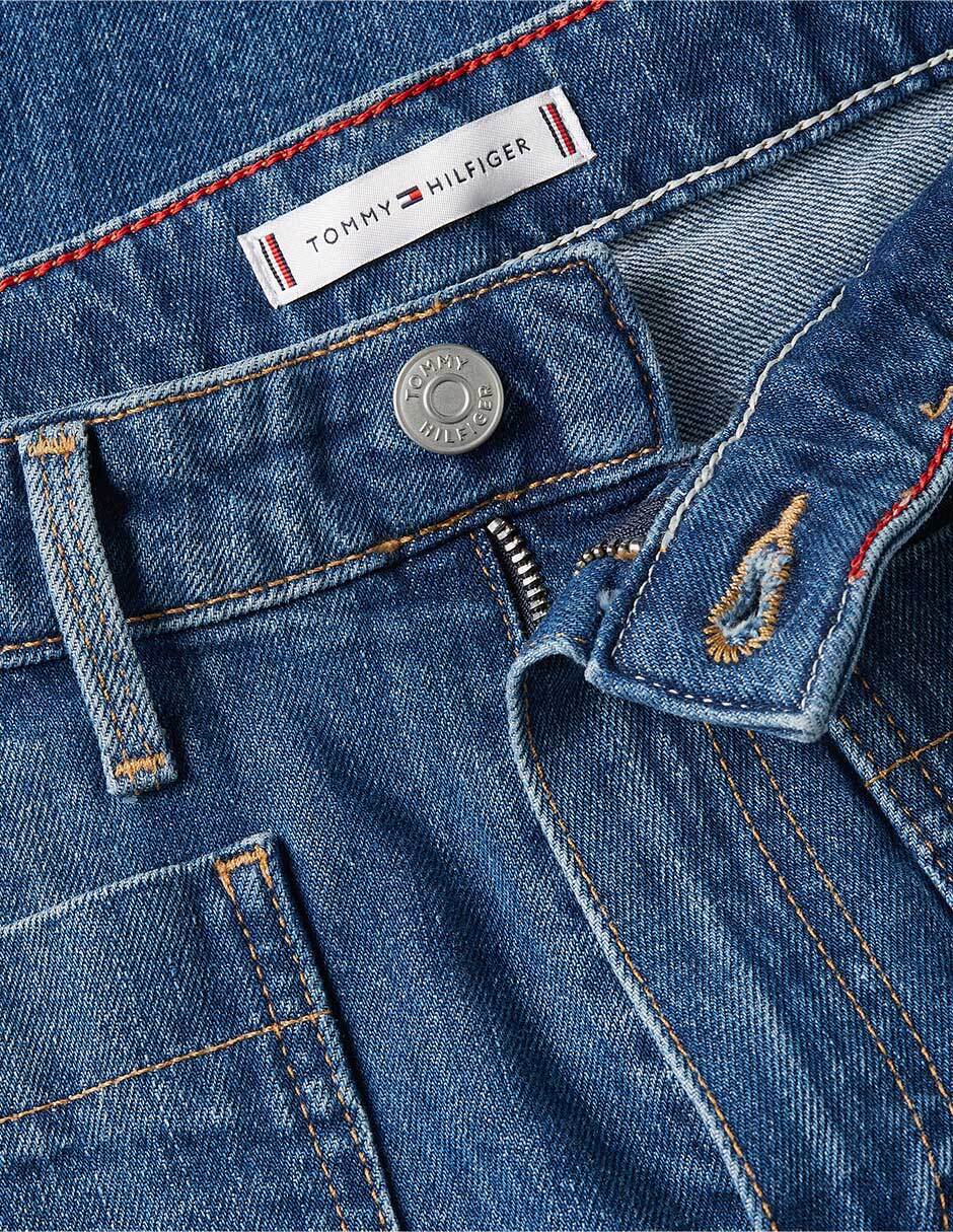Jeans straight ww0ww48255-1a4 para mujer 6