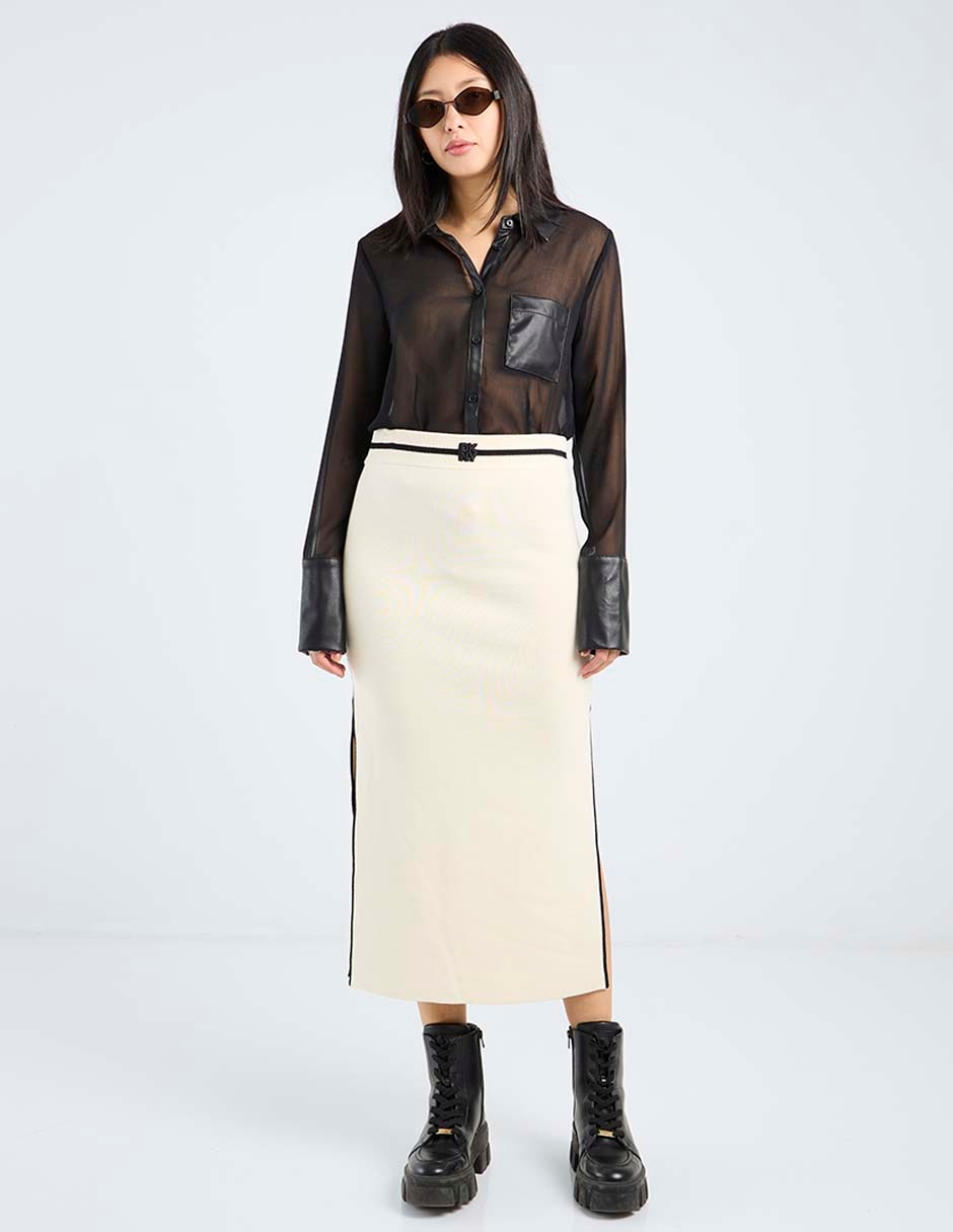 Falda crop a la cintura 7