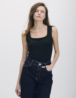 Top escote cuadrado tirante ancho