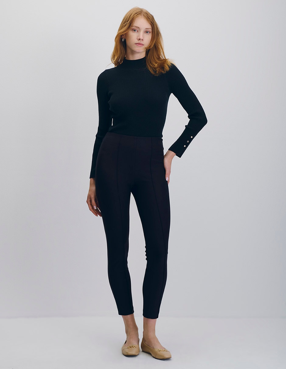 Legging cintura alta con elástico para mujer 4