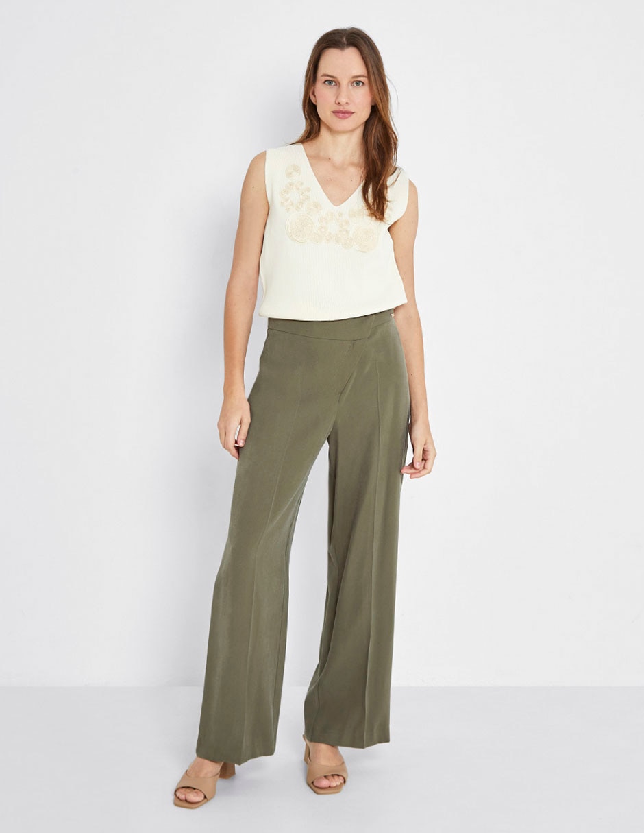 Pantalón wide leg para mujer Pantalón wide leg para mujer