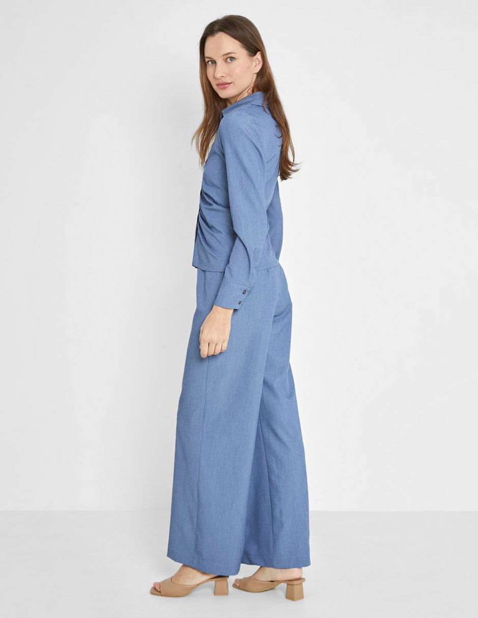 Blusa camisera manga larga para mujer 7