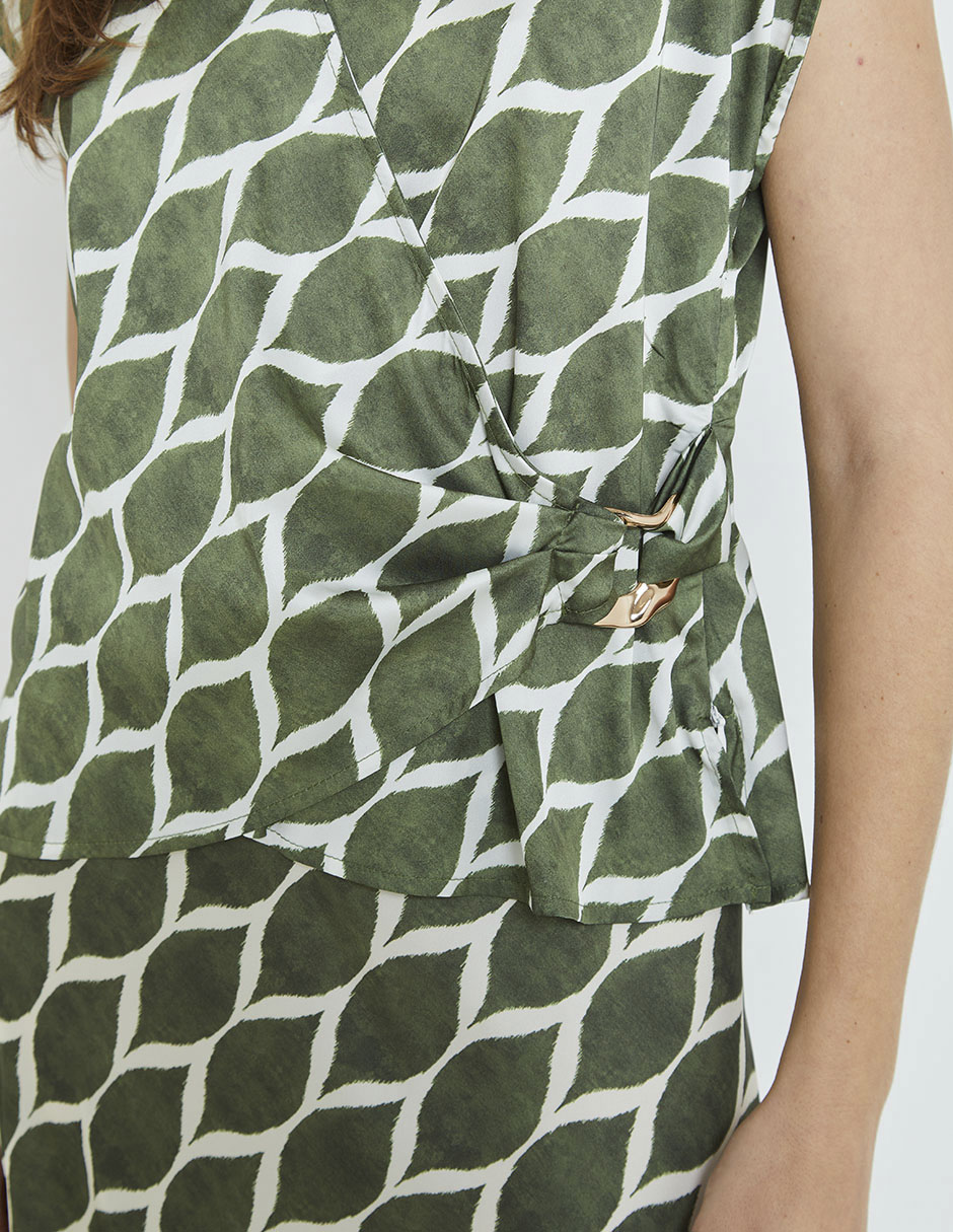 Blusa manga corta para mujer 9