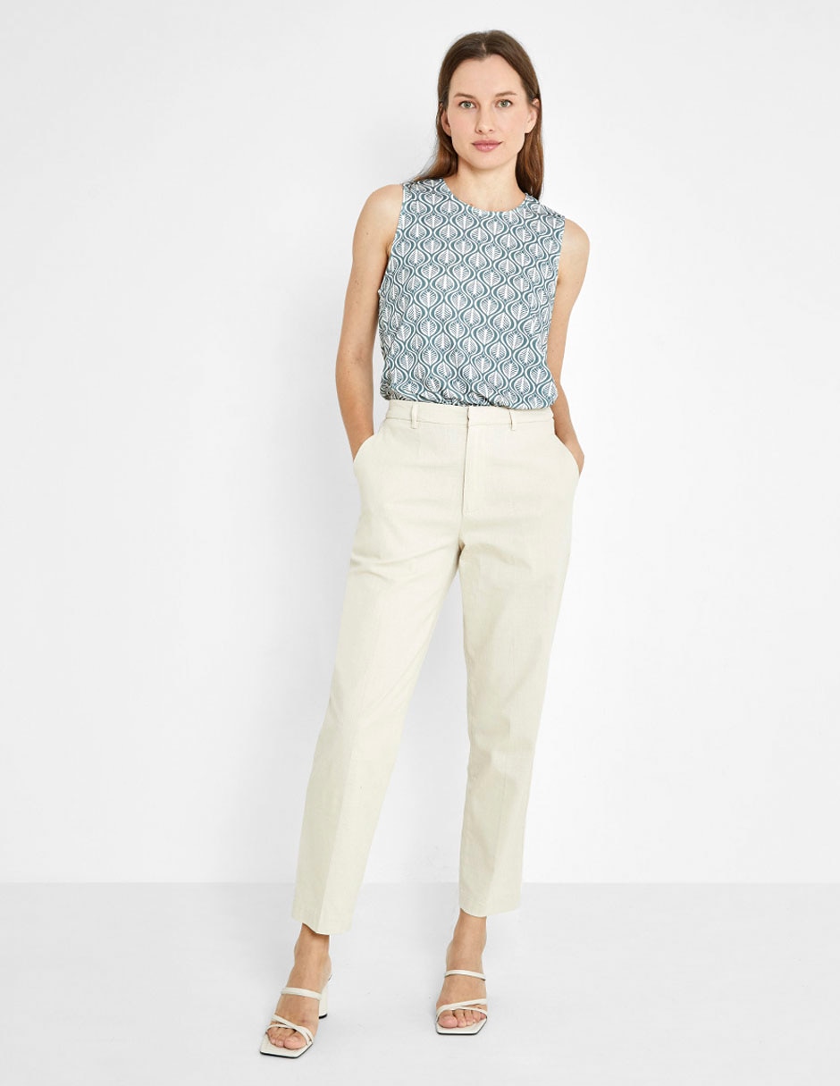 Pantalón chino straight para mujer