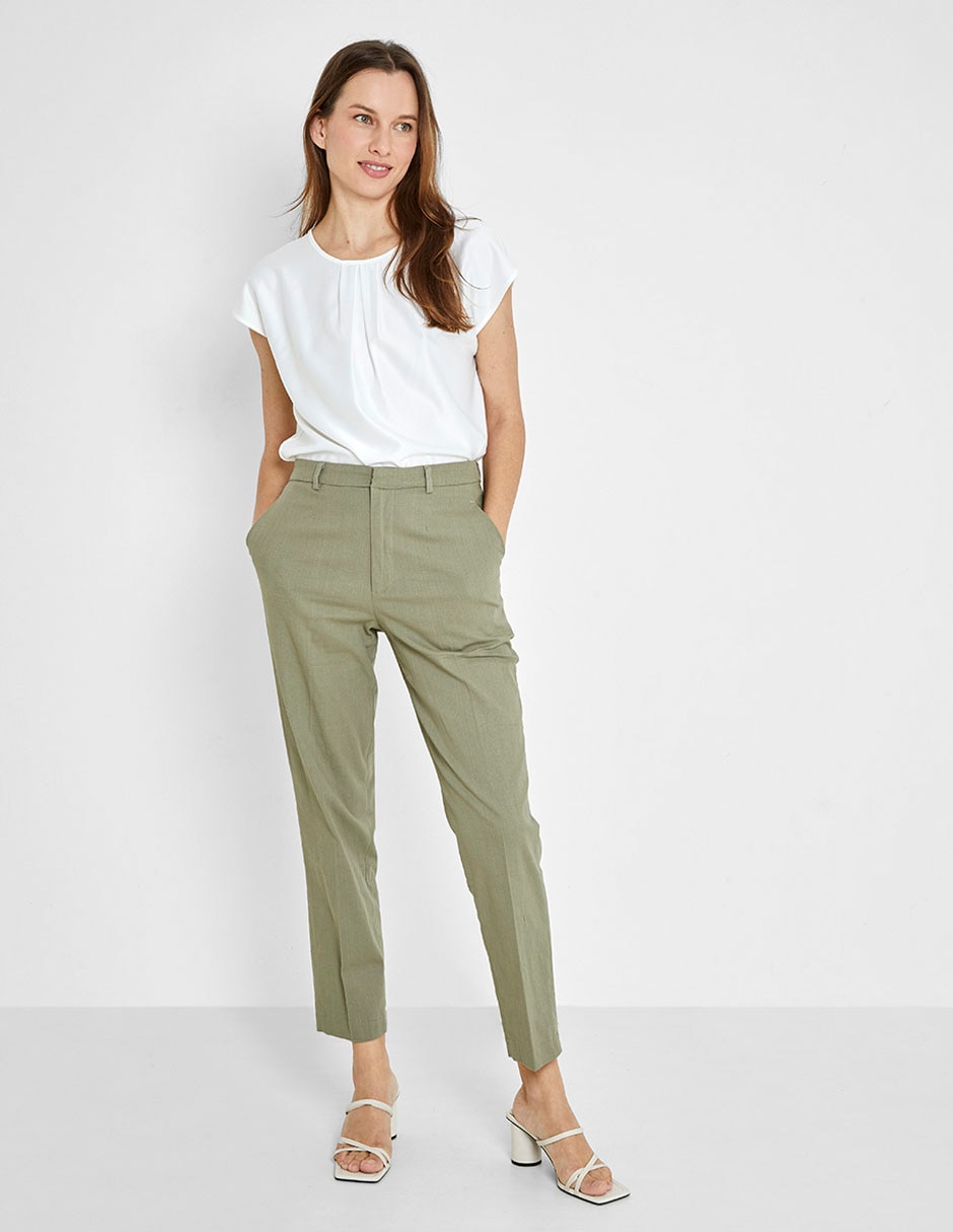 Pantalón chino straight para mujer
