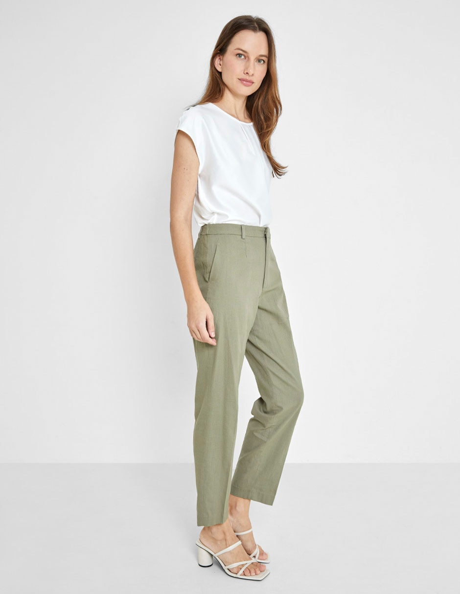 Pantalón chino straight para mujer