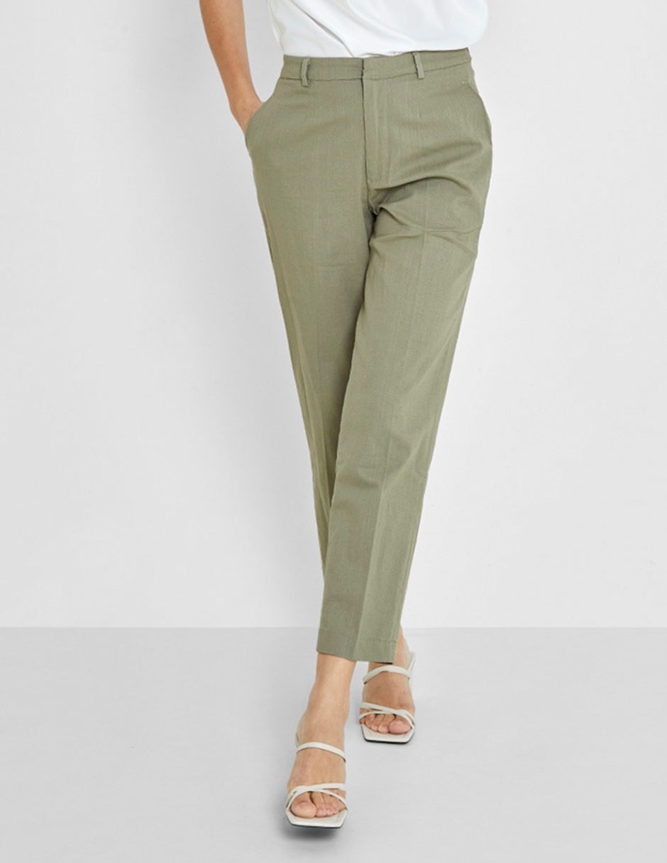 Pantalón chino straight para mujer