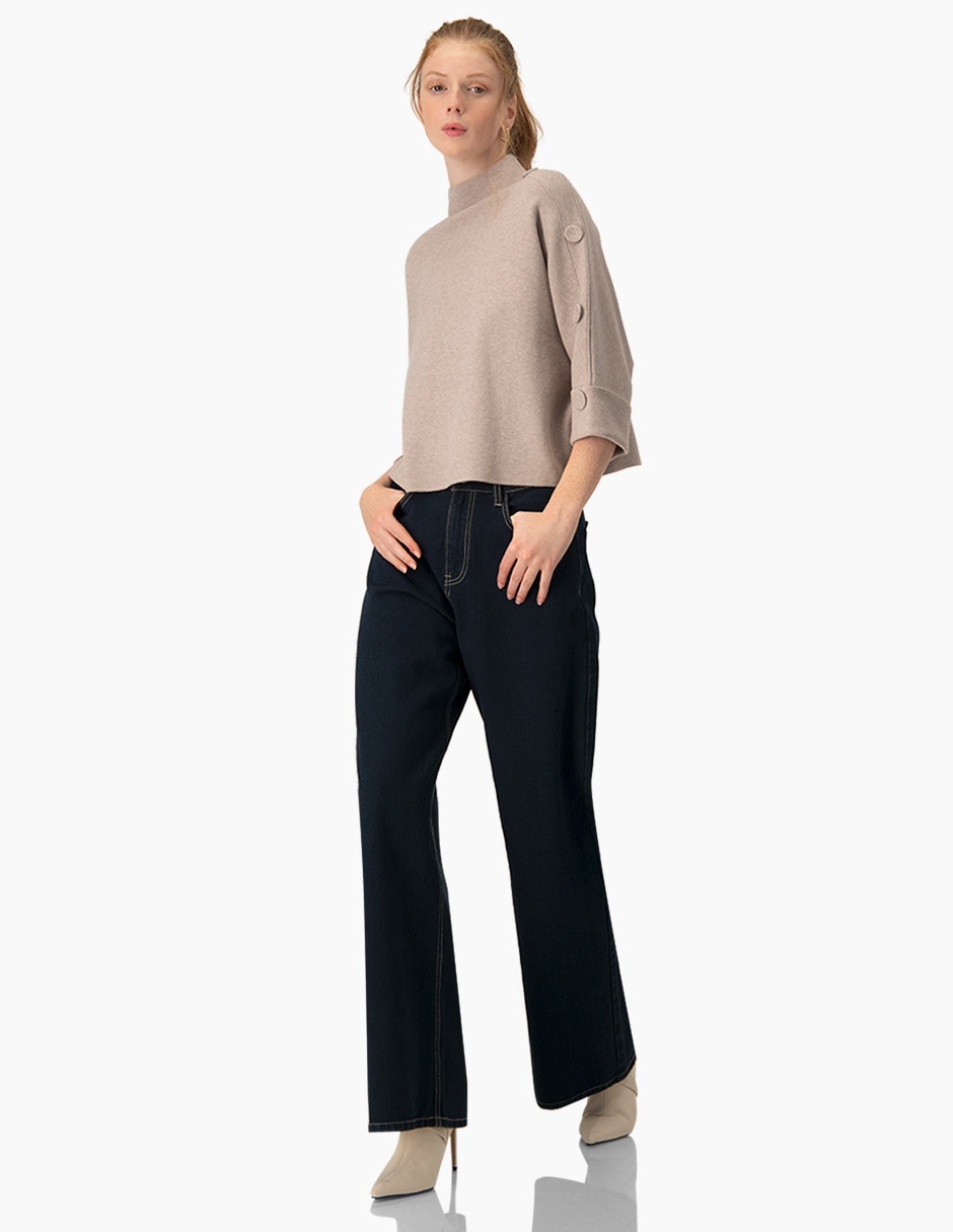 Jeans amplio para mujer 4