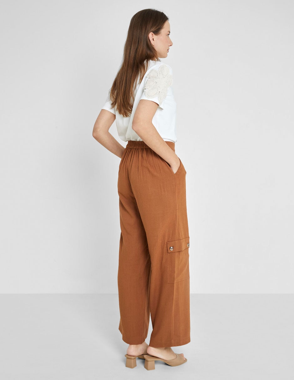 Pantalón cargo straight para mujer 6
