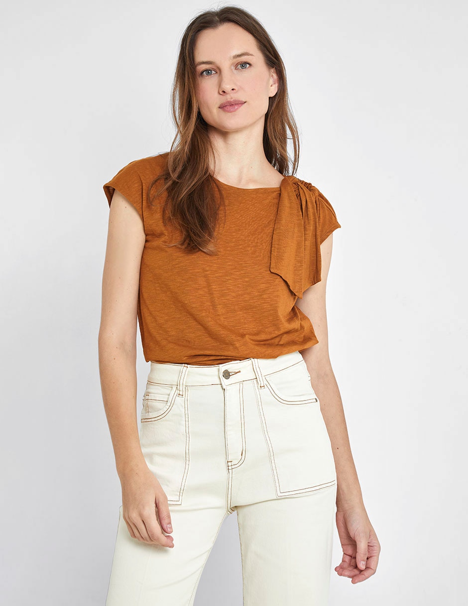 Blusa manga corta para mujer 1