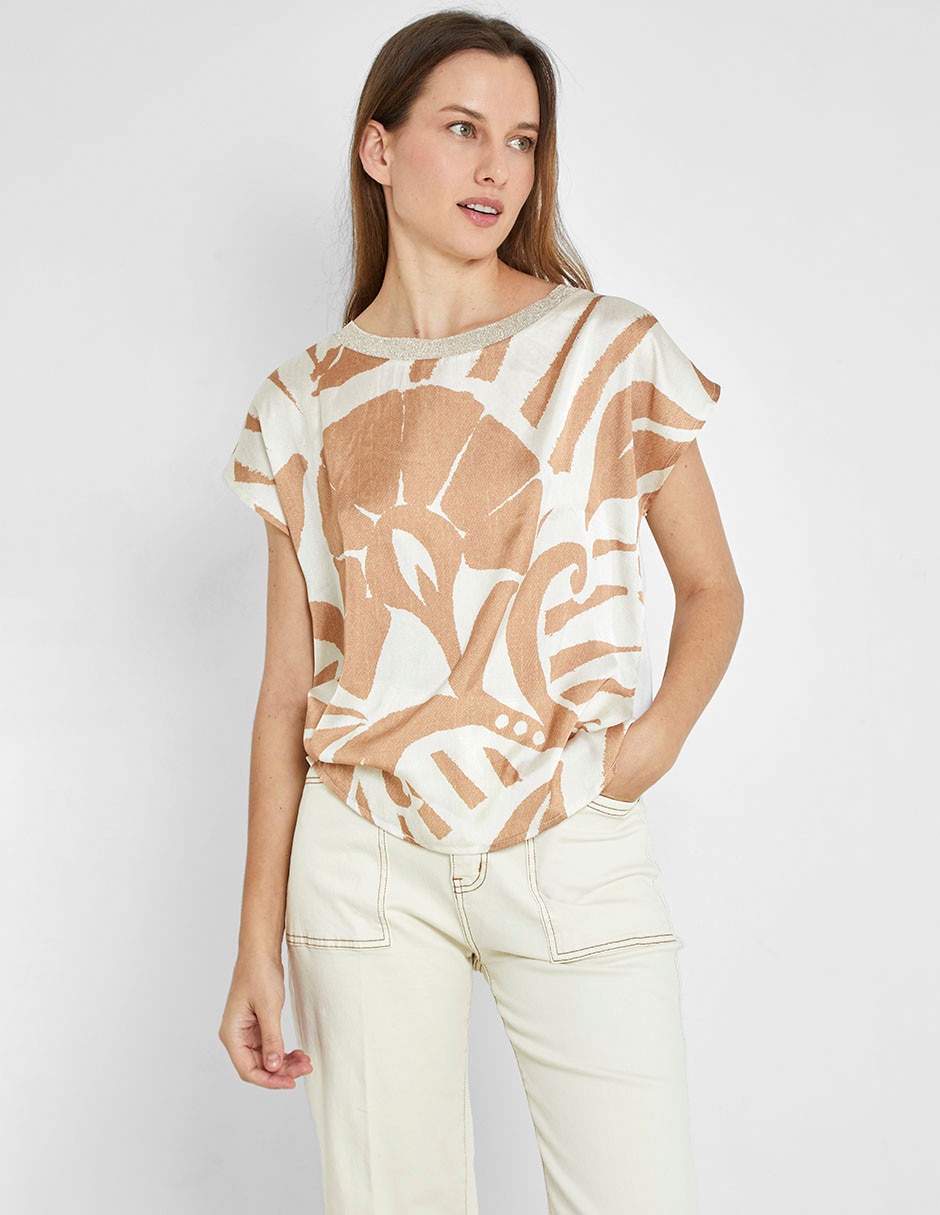 Blusa manga corta para mujer 1