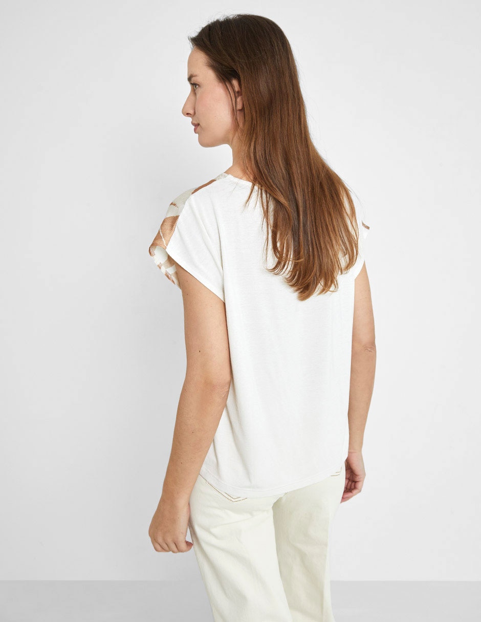 Blusa manga corta para mujer 7