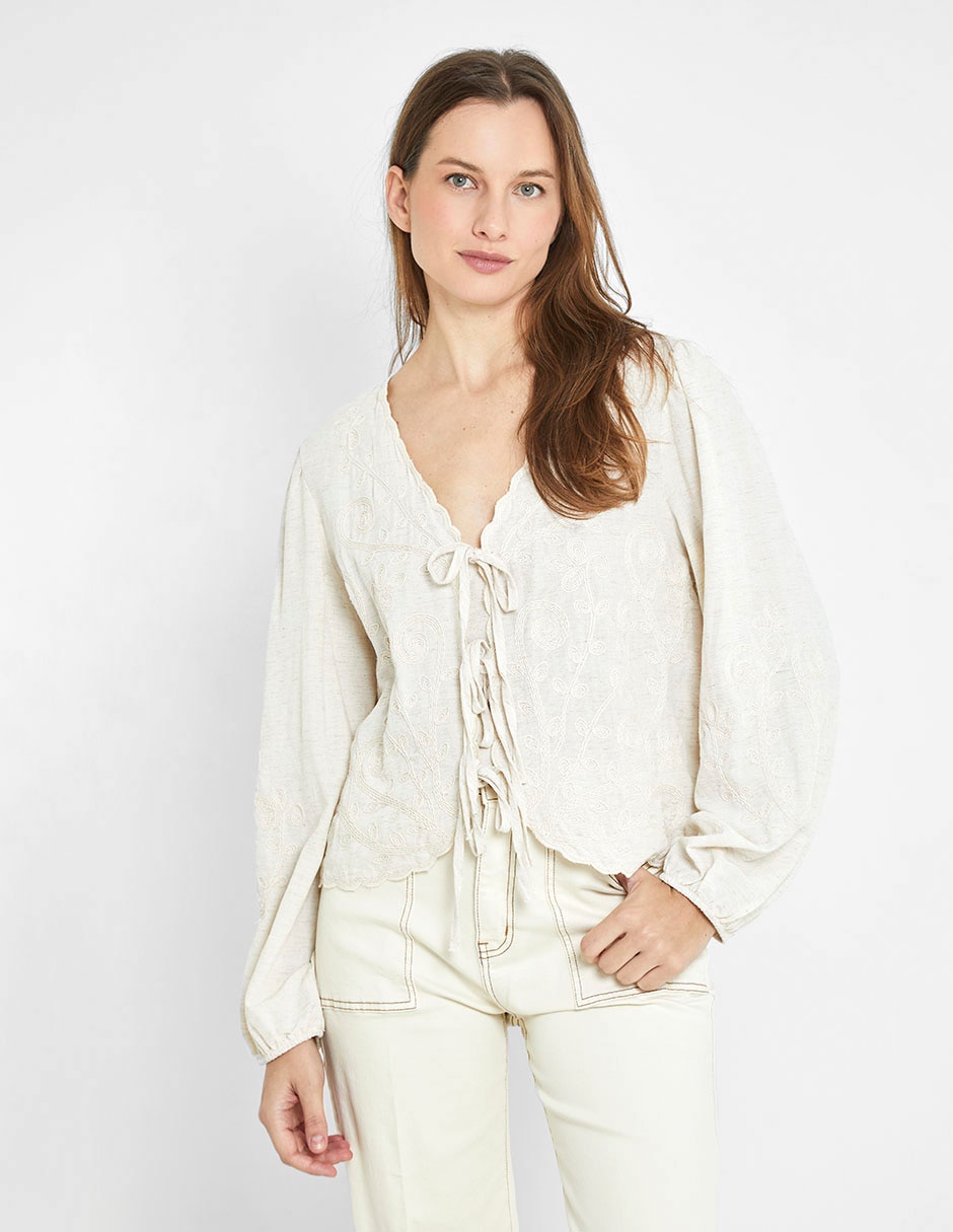 Blusa manga larga para mujer 1
