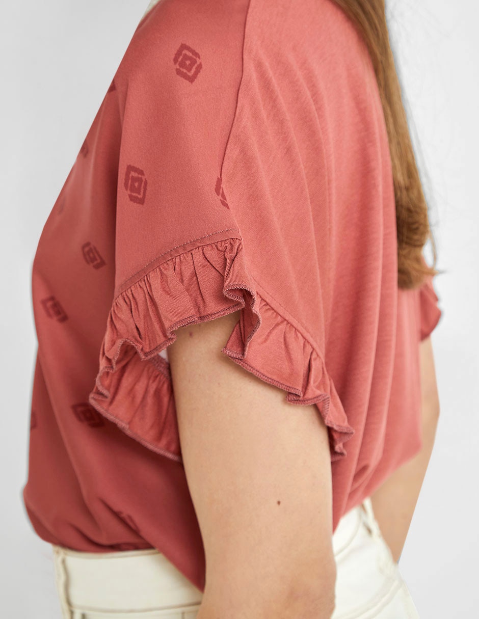 Blusa manga corta para mujer 7