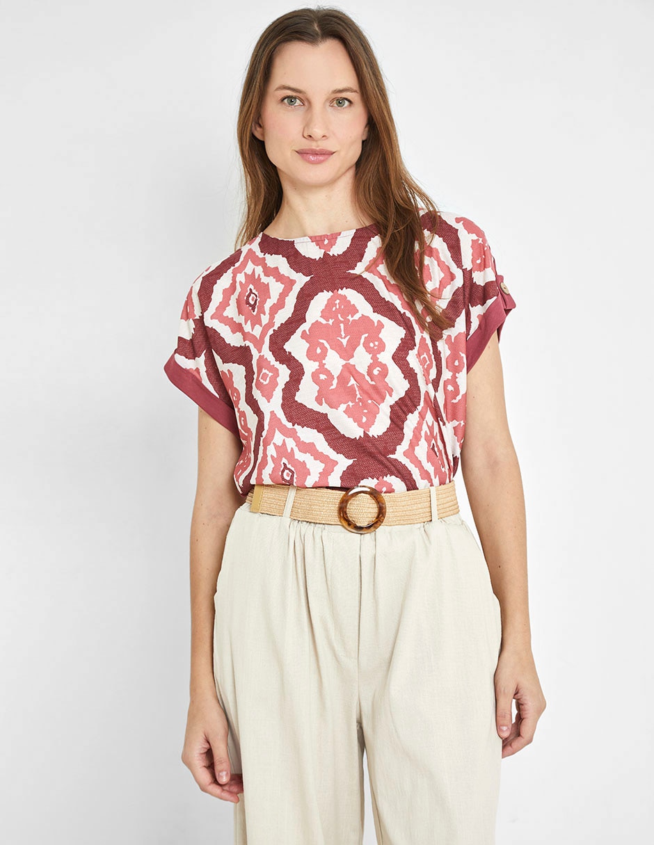 Blusa manga corta para mujer 1