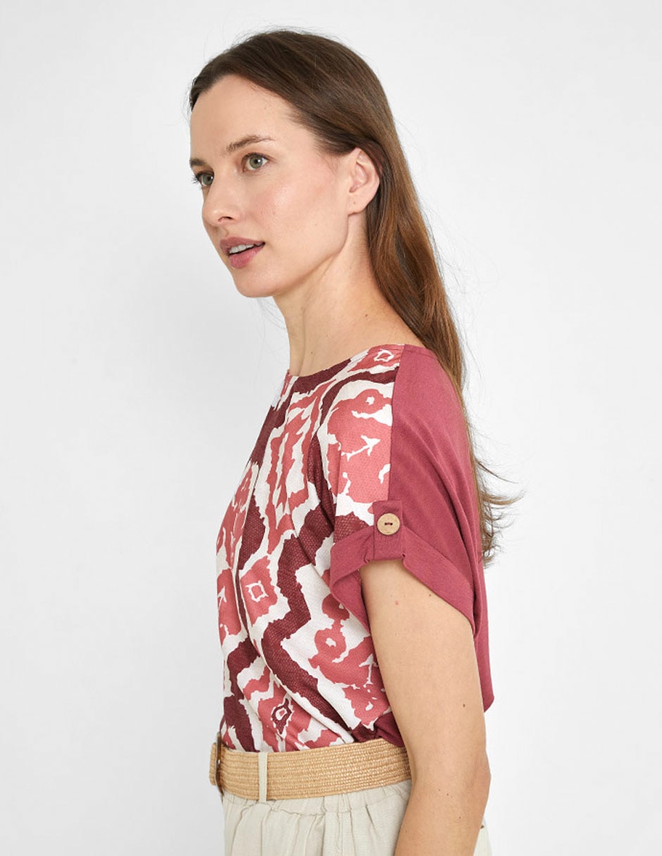 Blusa manga corta para mujer 6