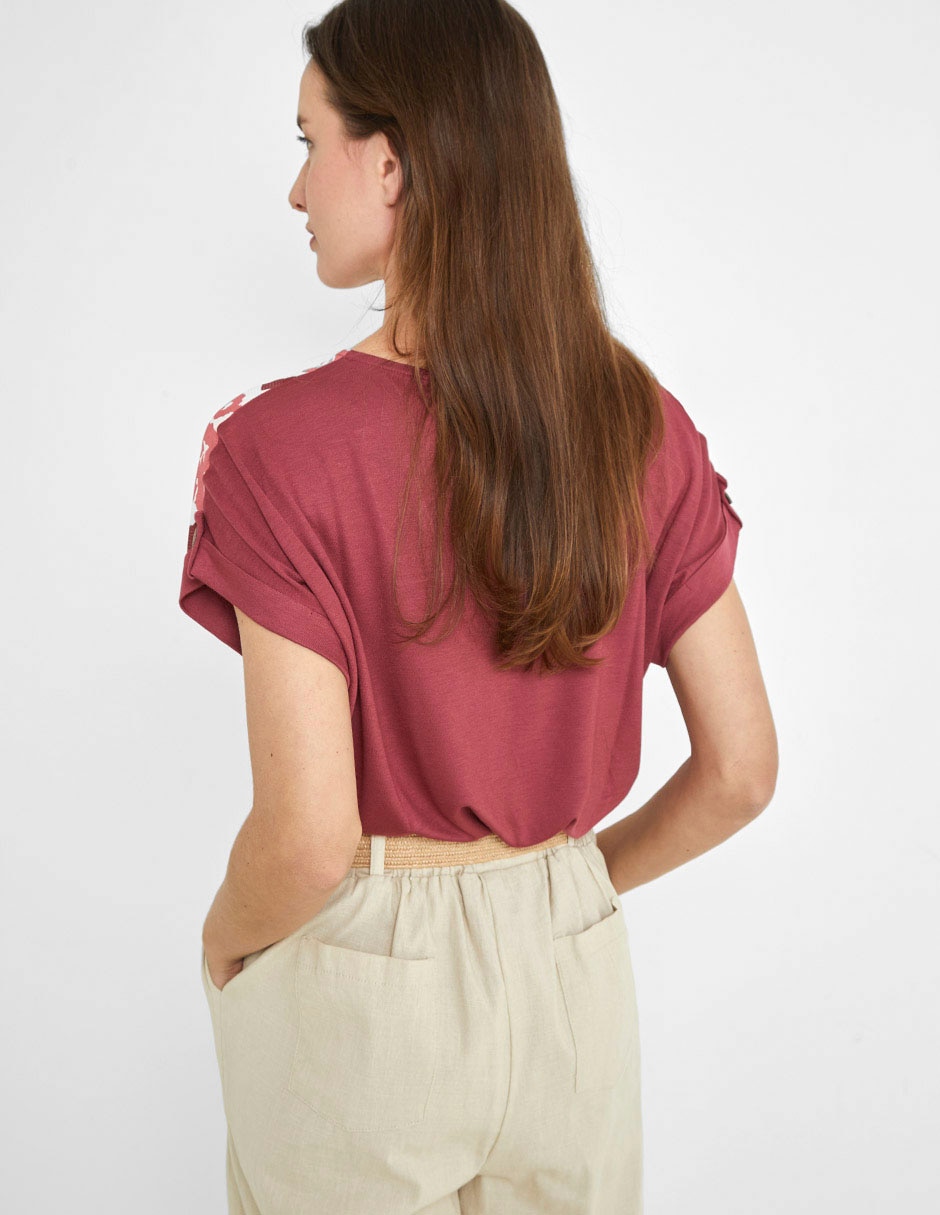 Blusa manga corta para mujer 7