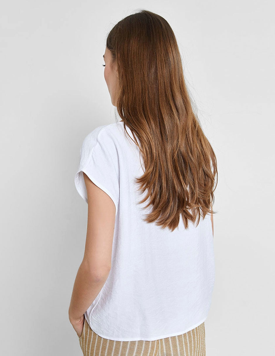 Blusa manga corta para mujer 3