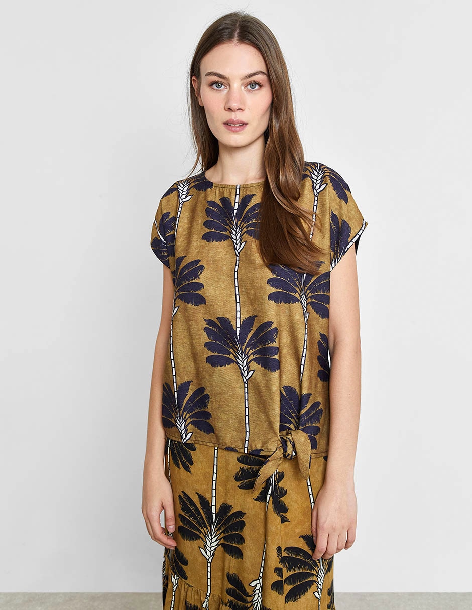 Blusa manga corta para mujer 3