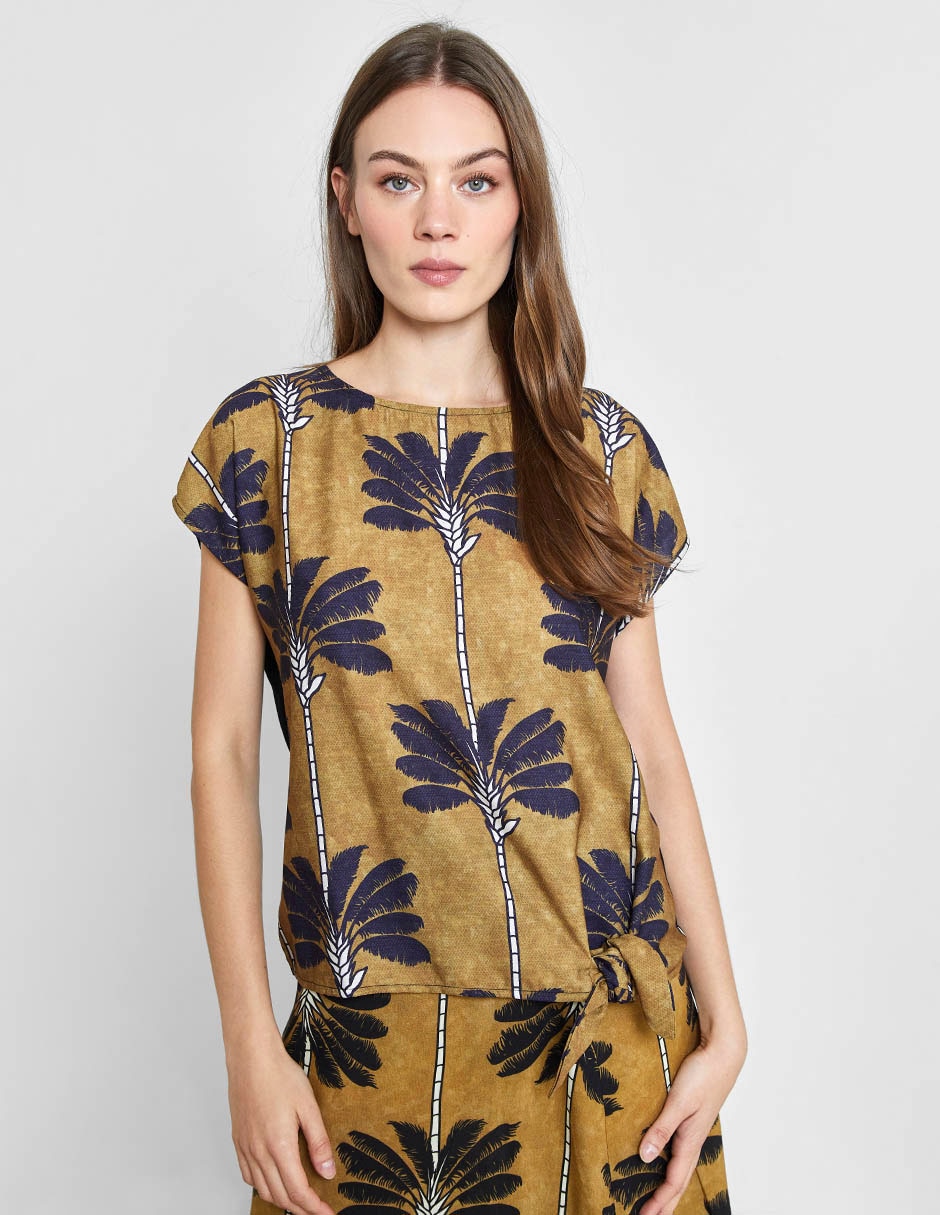 Blusa manga corta para mujer 1