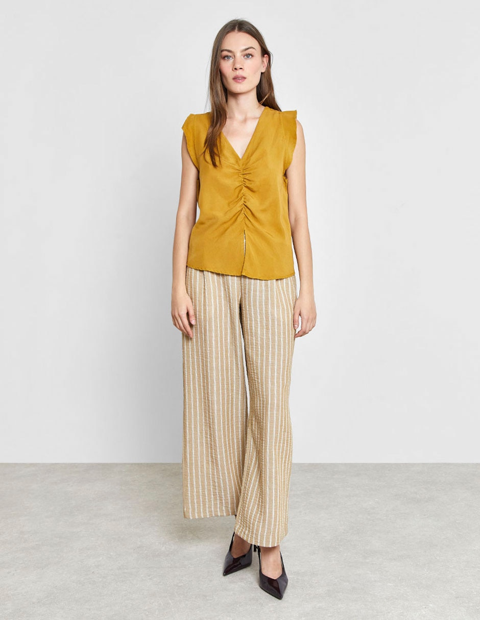 Blusa manga corta para mujer 4