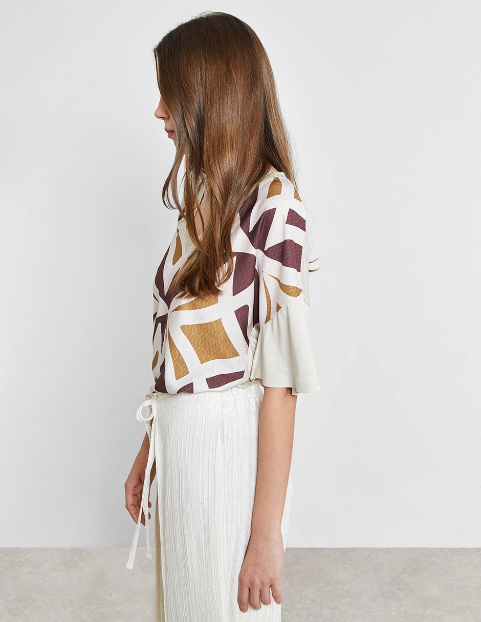 Blusa manga al codo para mujer 6