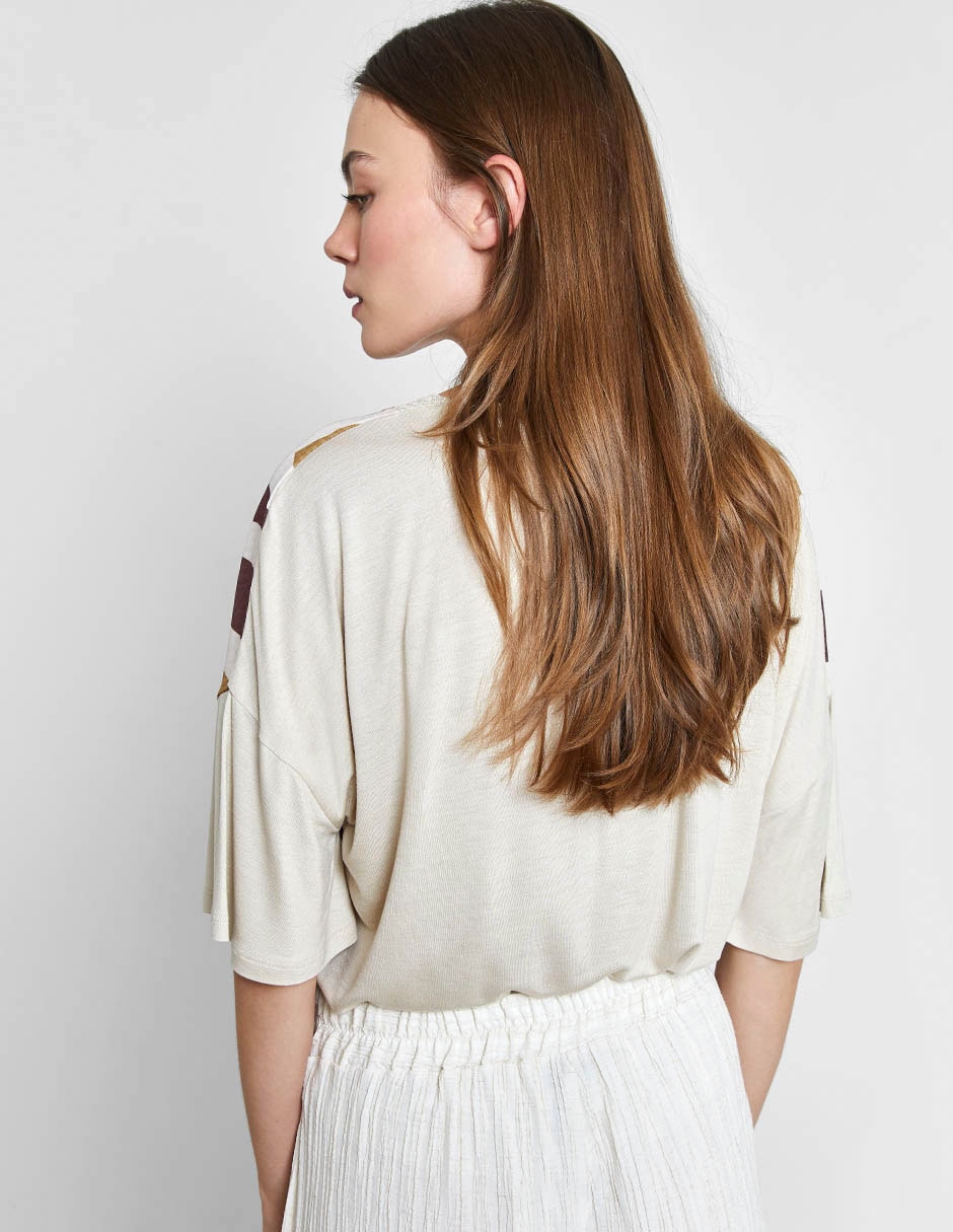 Blusa manga al codo para mujer 7