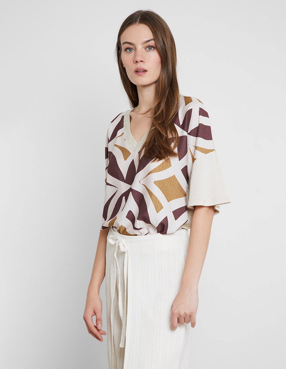 Blusa manga al codo para mujer 8