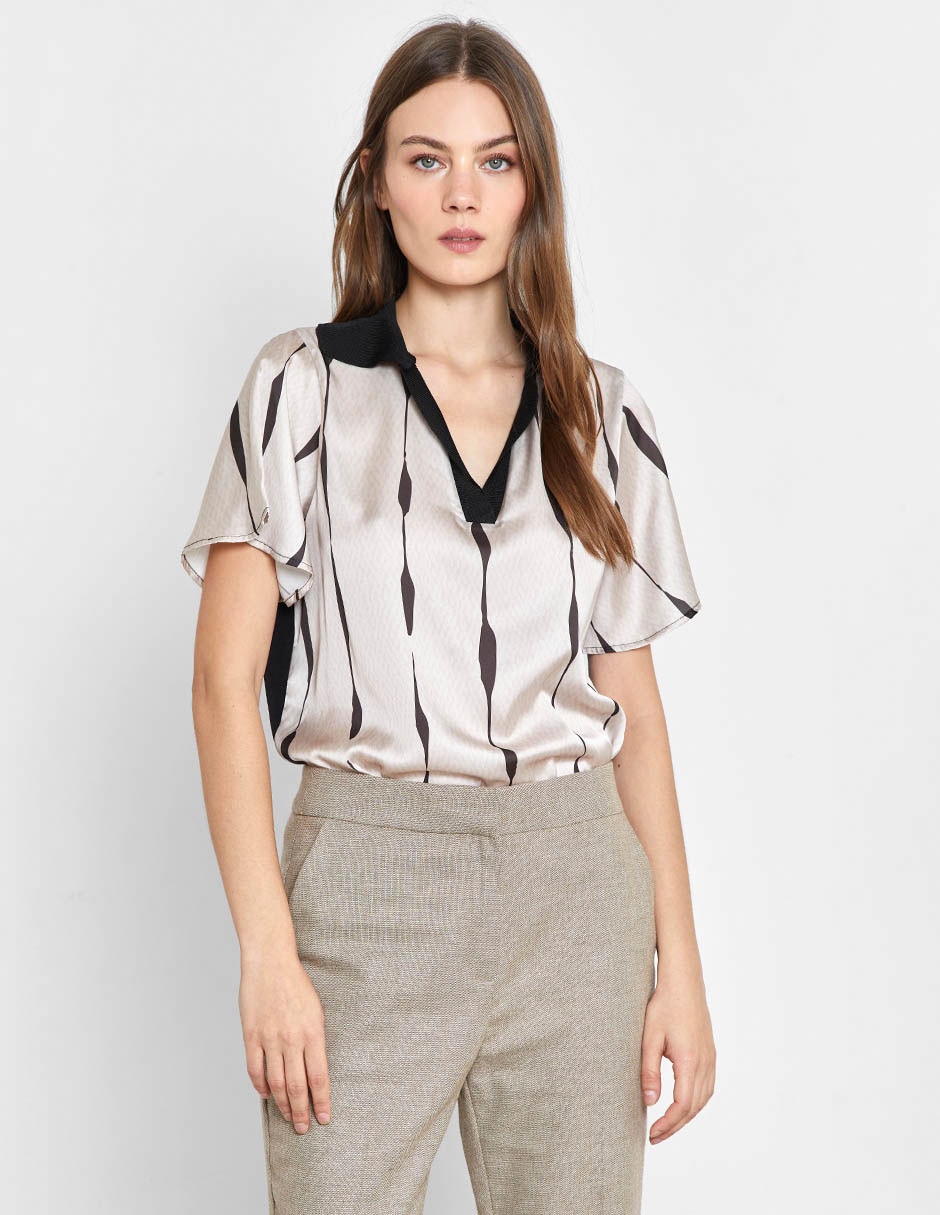Blusa manga corta para mujer 1