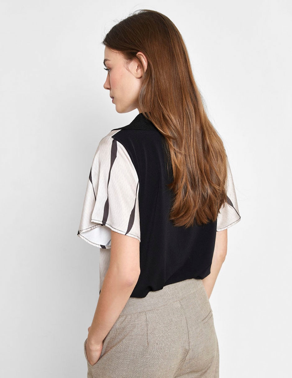 Blusa manga corta para mujer 8