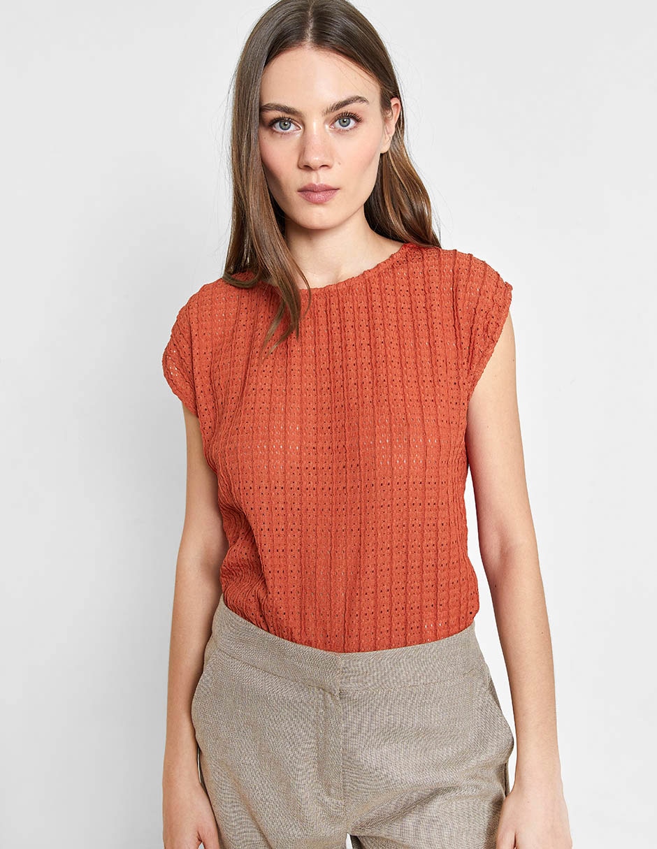 Blusa manga corta para mujer 1