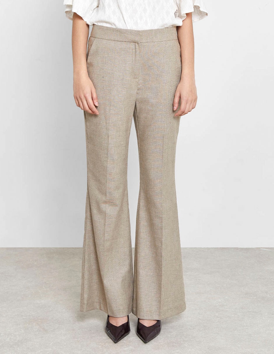 Pantalón relaxed flare para mujer 1