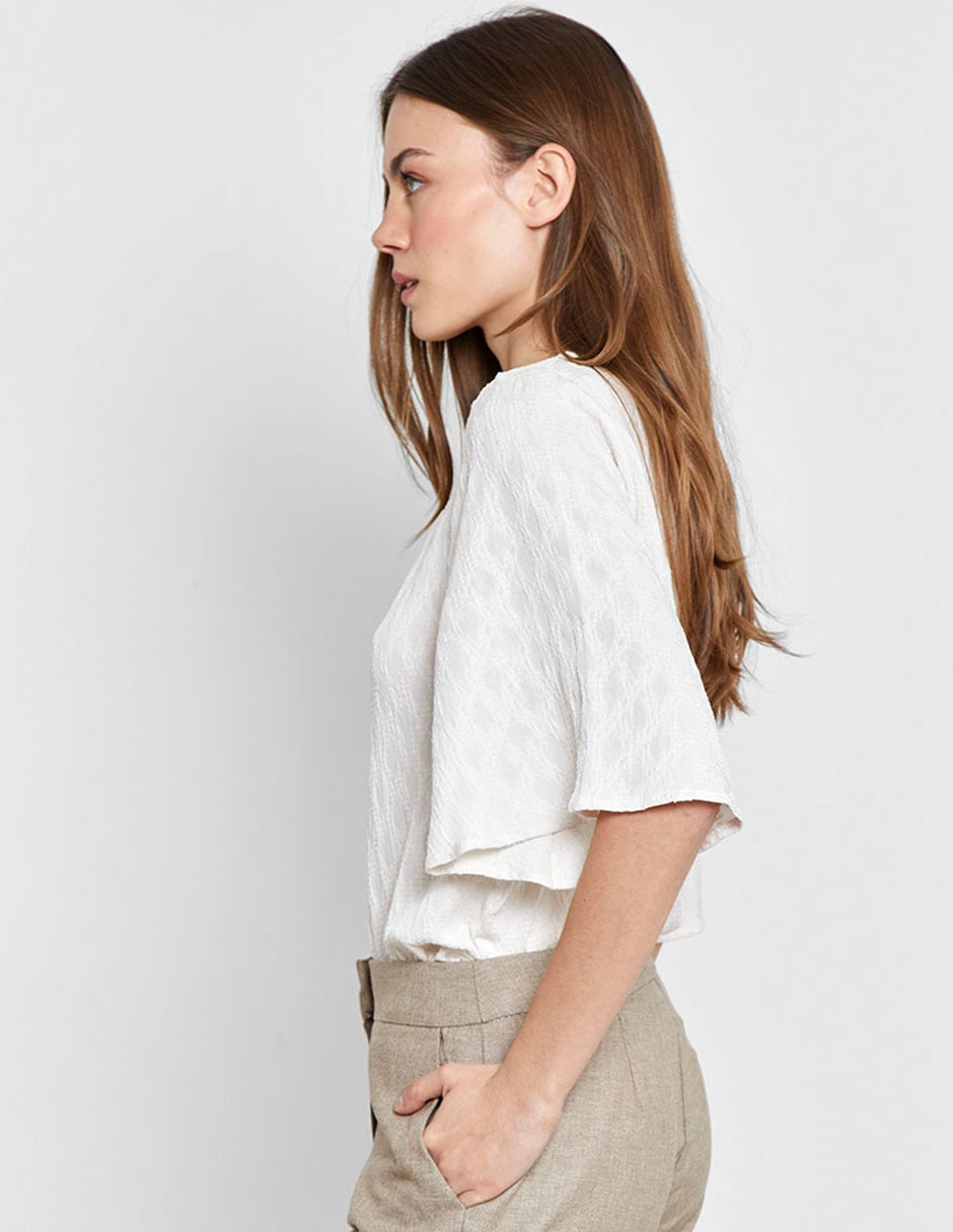Blusa manga al codo para mujer 2