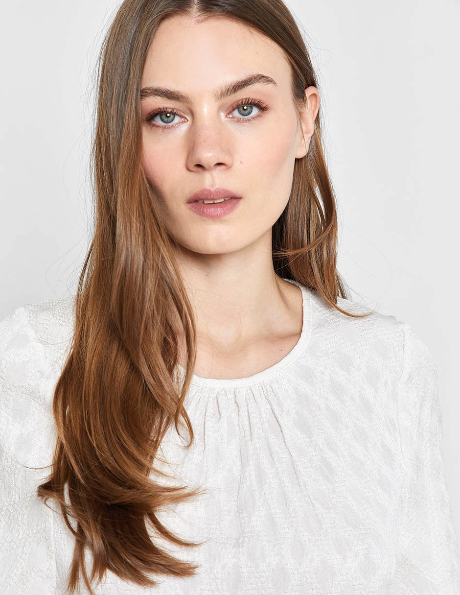 Blusa manga al codo para mujer 5