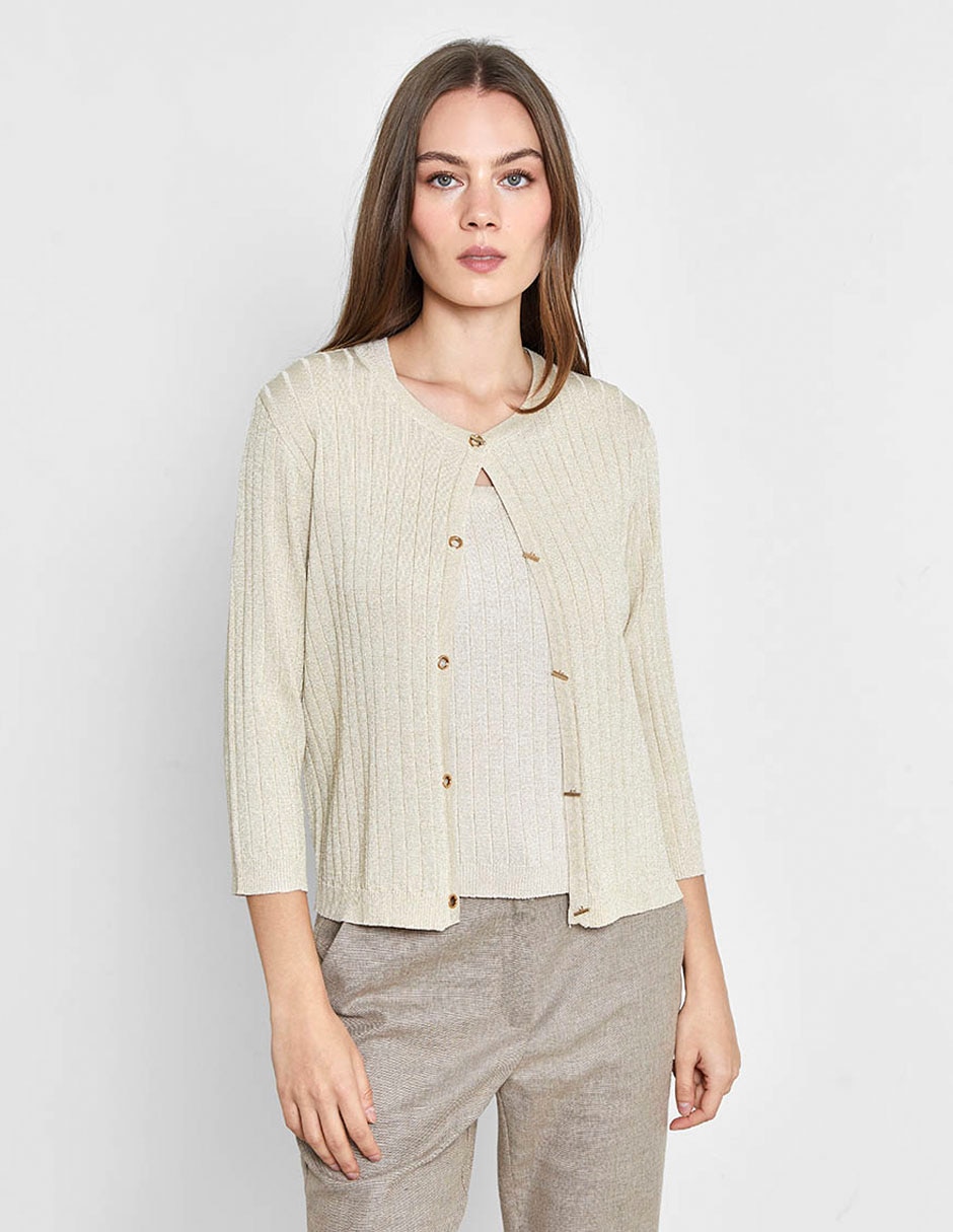 Suéter cuello redondo para mujer 1