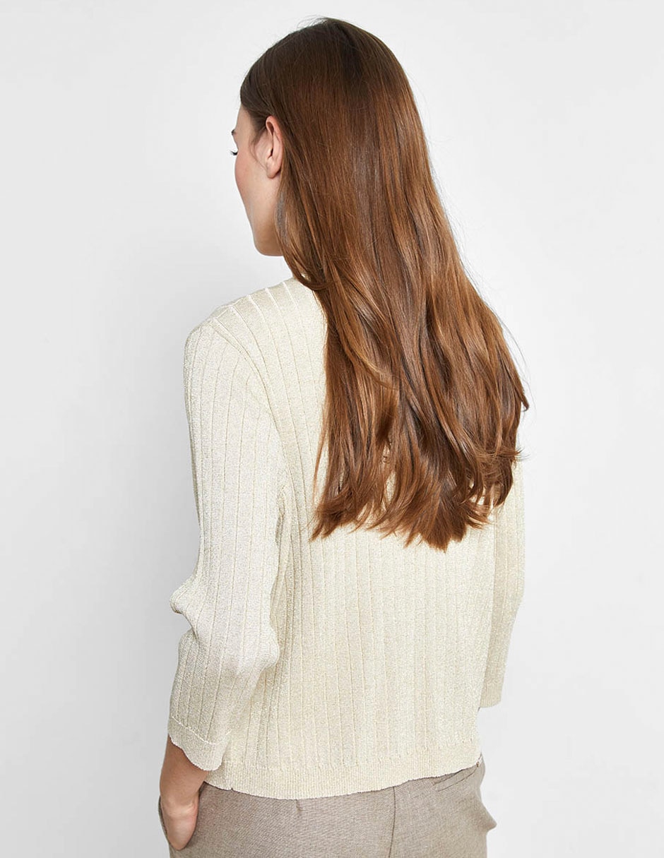 Suéter cuello redondo para mujer 6